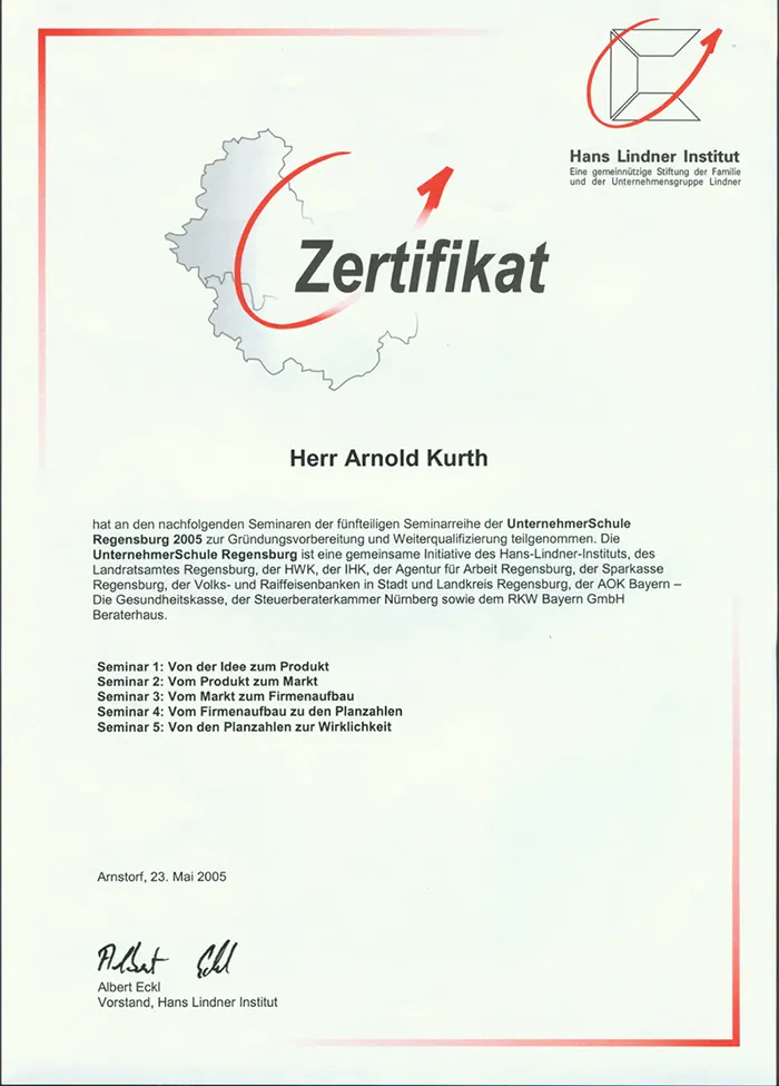 Scan des Dokuments: UnternehmerSchule
