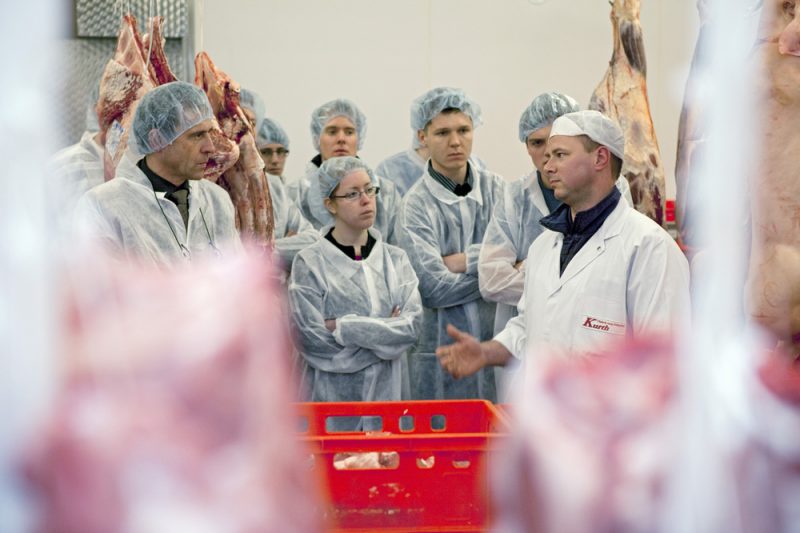 Besuch aus Kempten in der Zerlegung